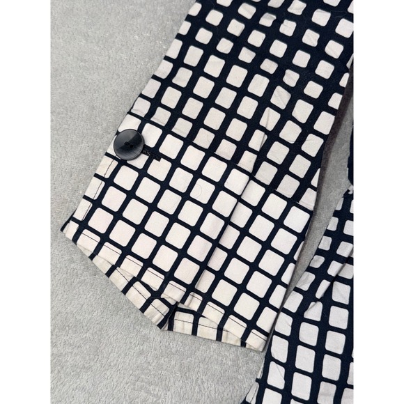 Westbound Black White Dot Grid Ombre‎ Button Down Shirt Blouse Womens 14 - Picture 4 of 5